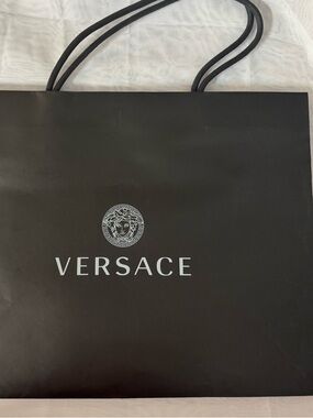 Versace 💯%Authentic iconic luxury paper shopping bag Like New Ideal for gifting